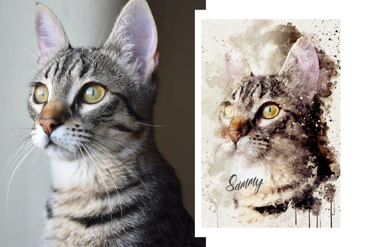 Personalized Pet Photo Painting from Elementologie® - Elementologie