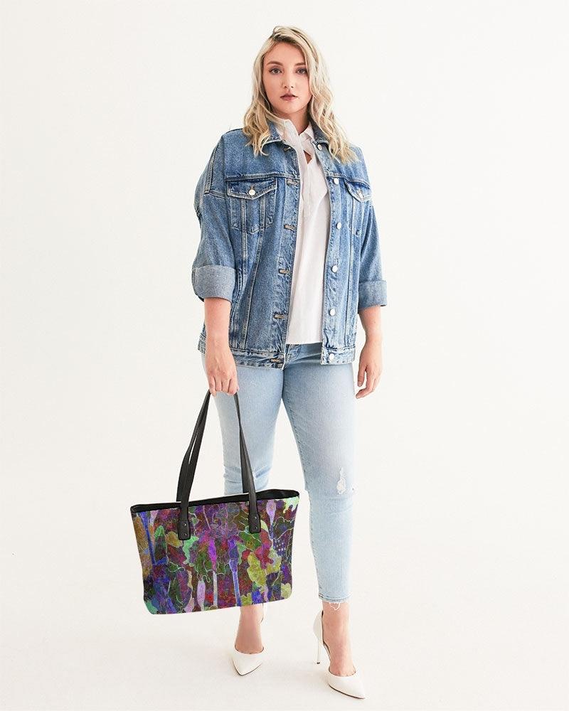 Stylish Tote-Iris Garden by Edward Martin - Elementologie