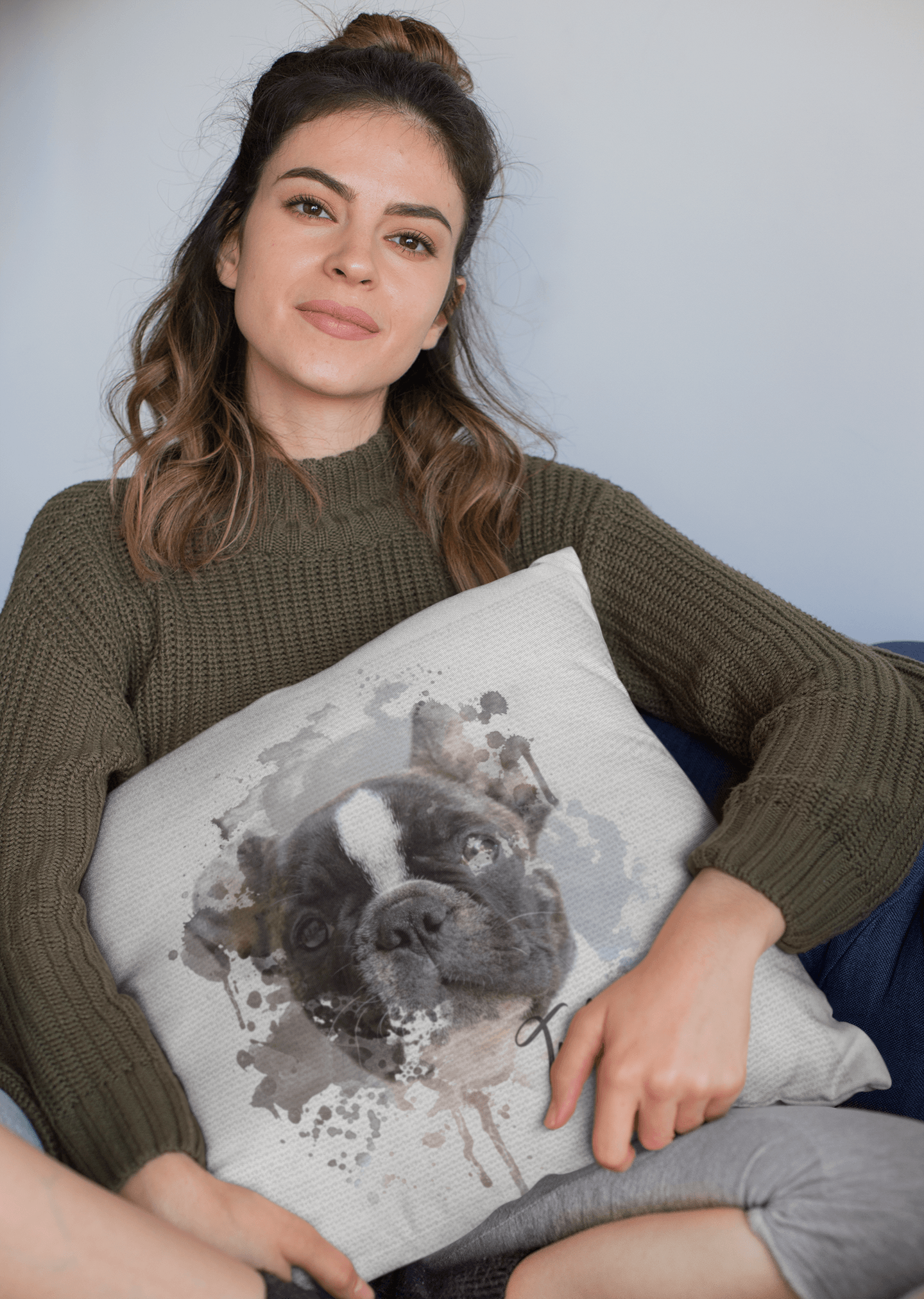 Personalized Pet Photo Painting Pillow from Elementologie® - Elementologie