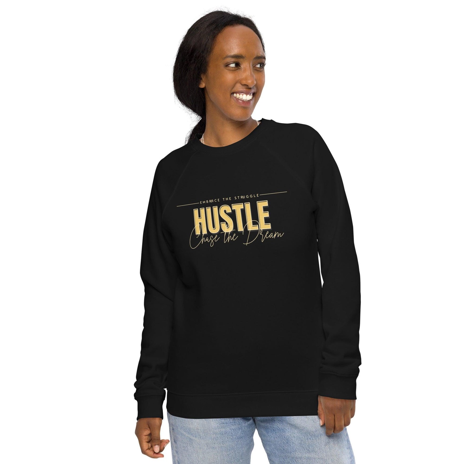 Unisex Organic Raglan Sweatshirt-Hustle - Elementologie