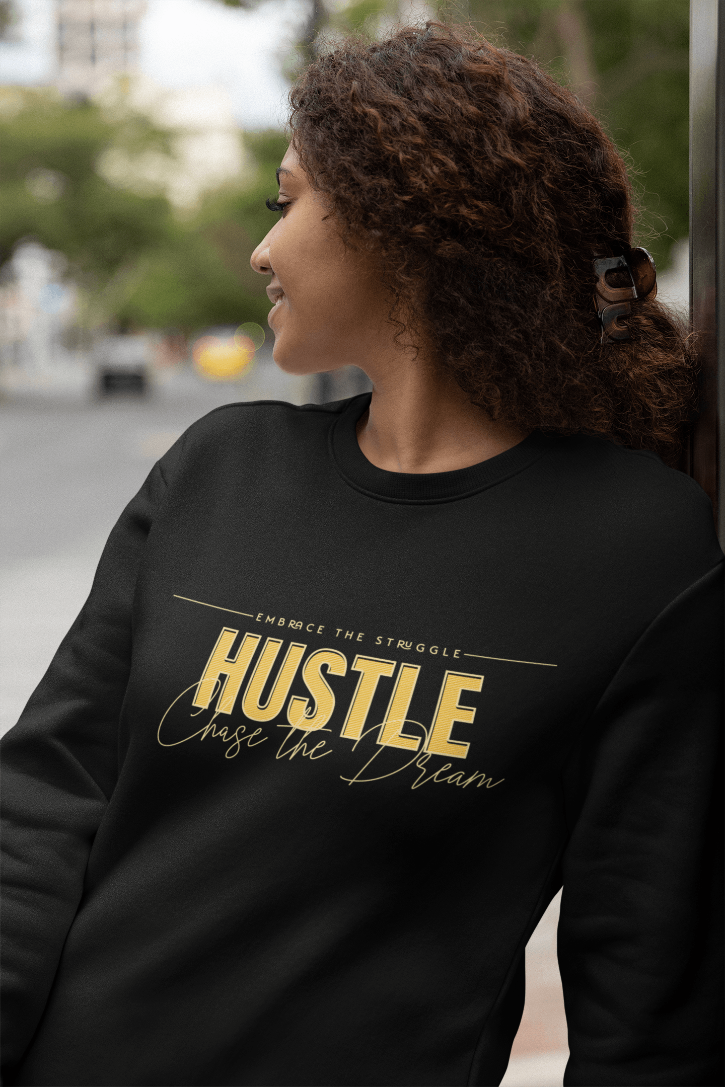 Unisex Organic Raglan Sweatshirt-Hustle - Elementologie