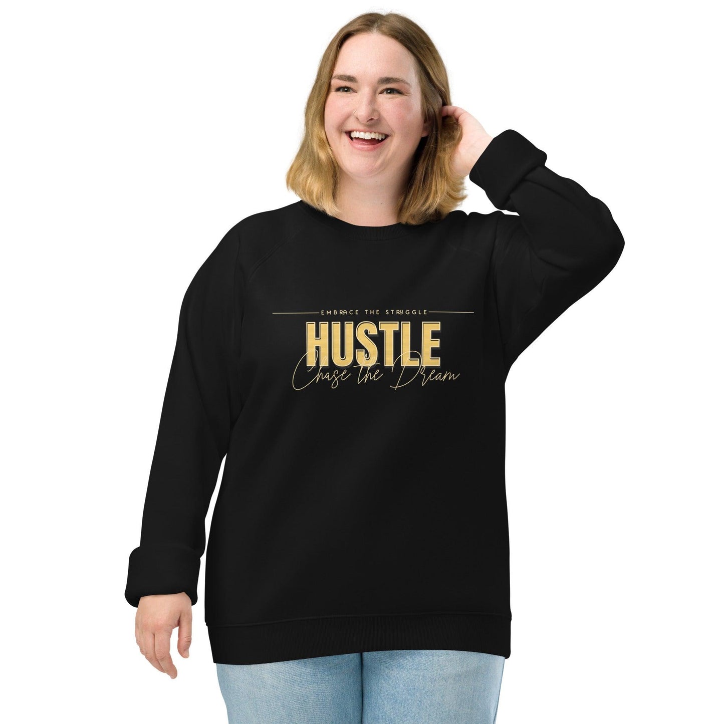 Unisex Organic Raglan Sweatshirt-Hustle - Elementologie