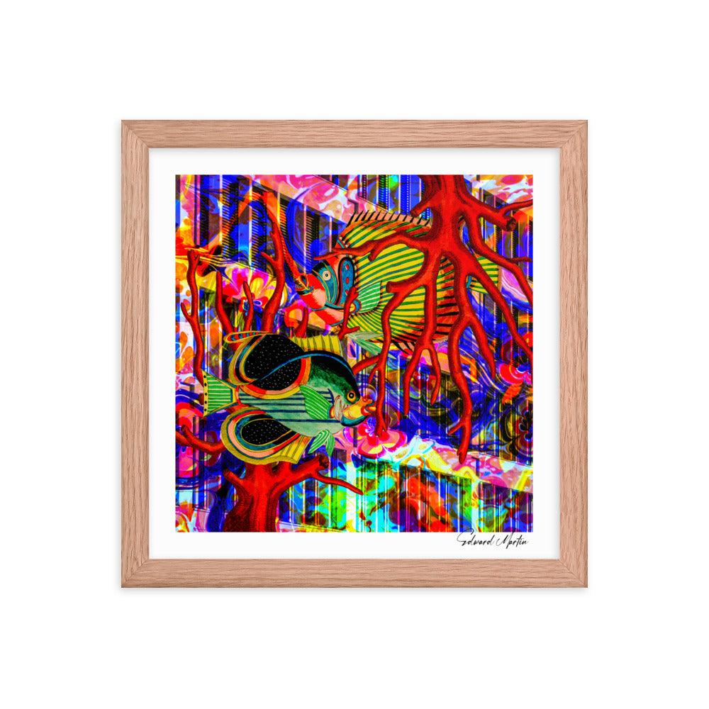 Framed Print-Fantastical Fish - Elementologie