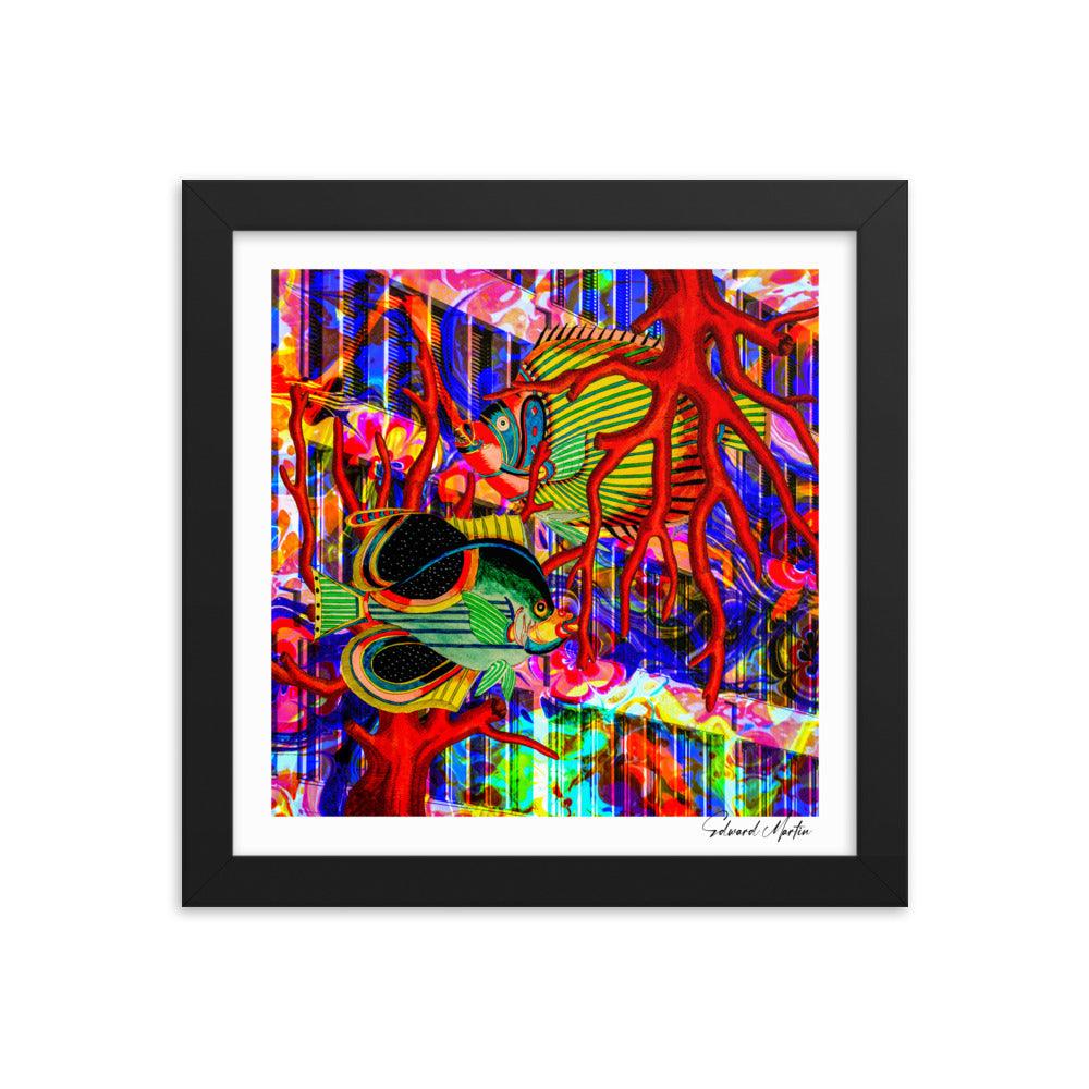 Framed Print-Fantastical Fish - Elementologie