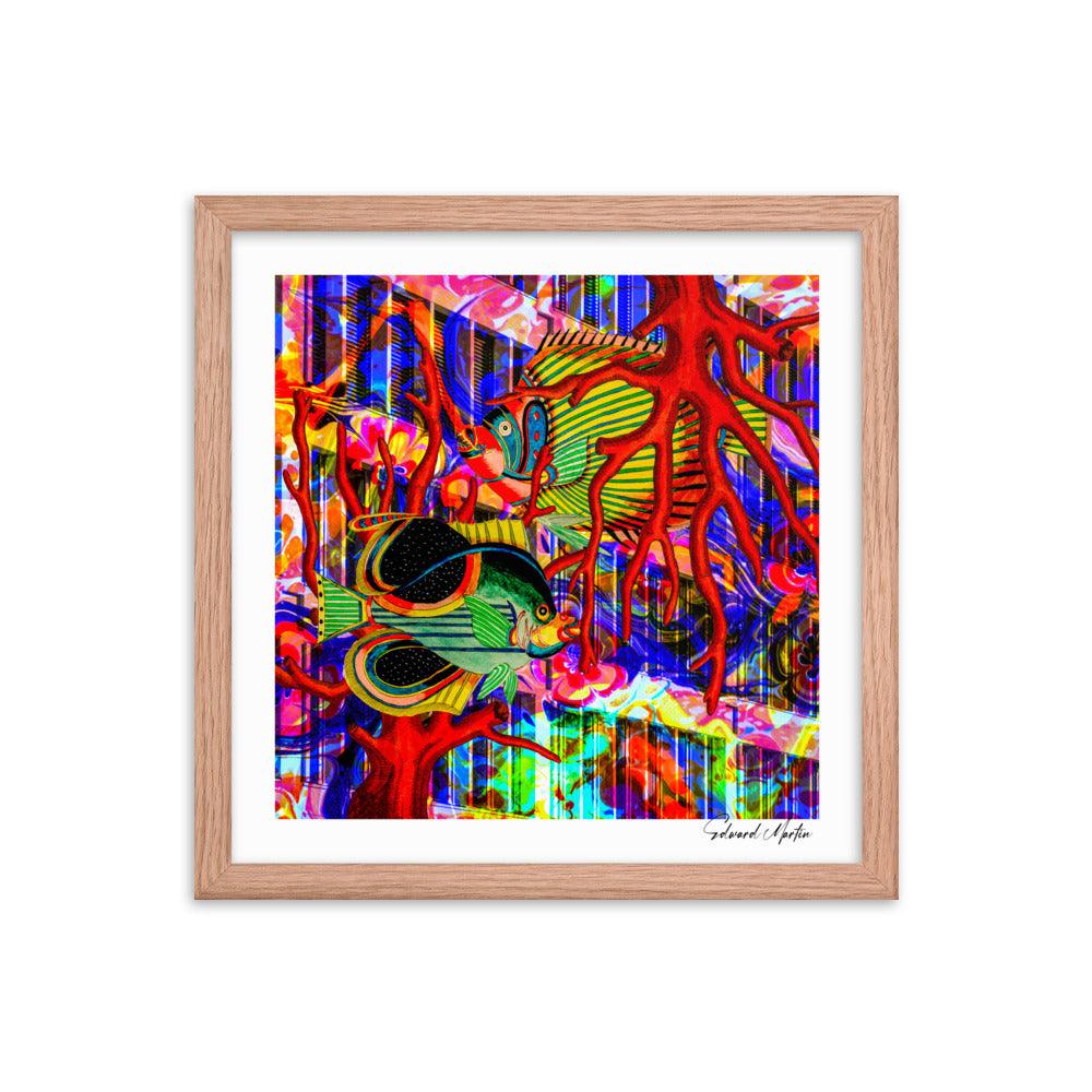 Framed Print-Fantastical Fish - Elementologie