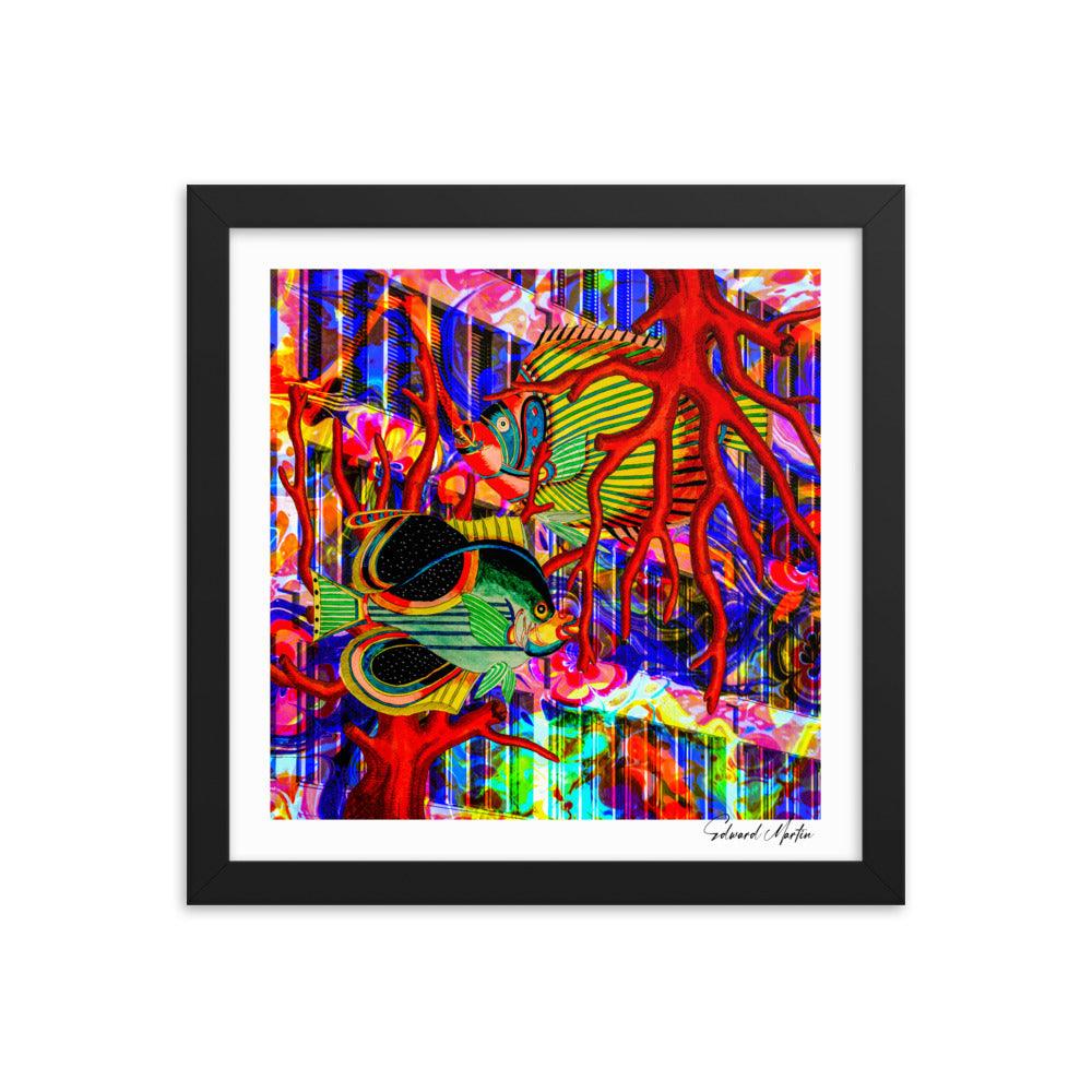 Framed Print-Fantastical Fish - Elementologie