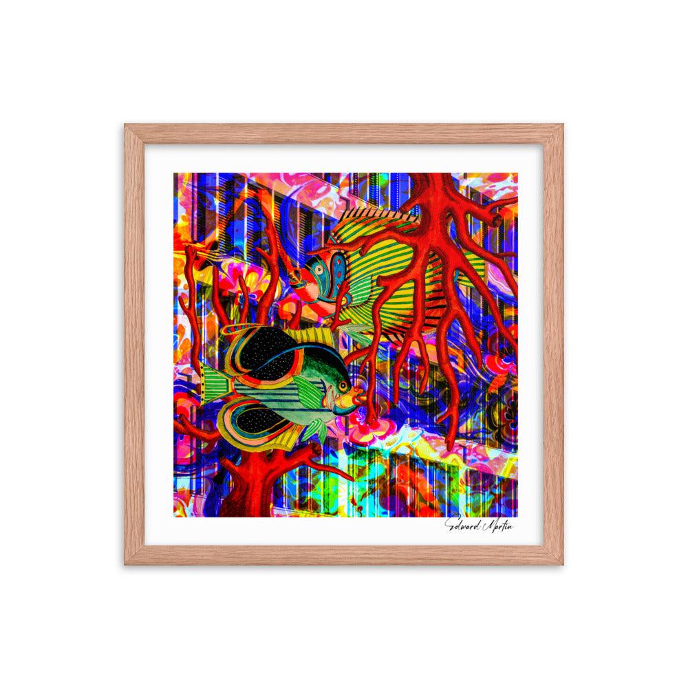 Framed Print-Fantastical Fish - Elementologie