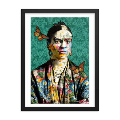 Framed print- Frida Collage - Elementologie