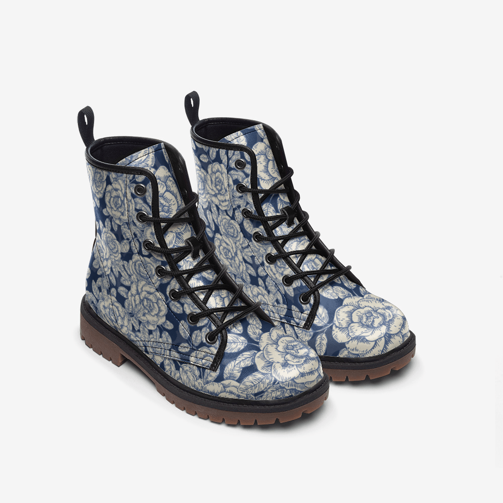 Unisex Boots-Blue Rose - Elementologie