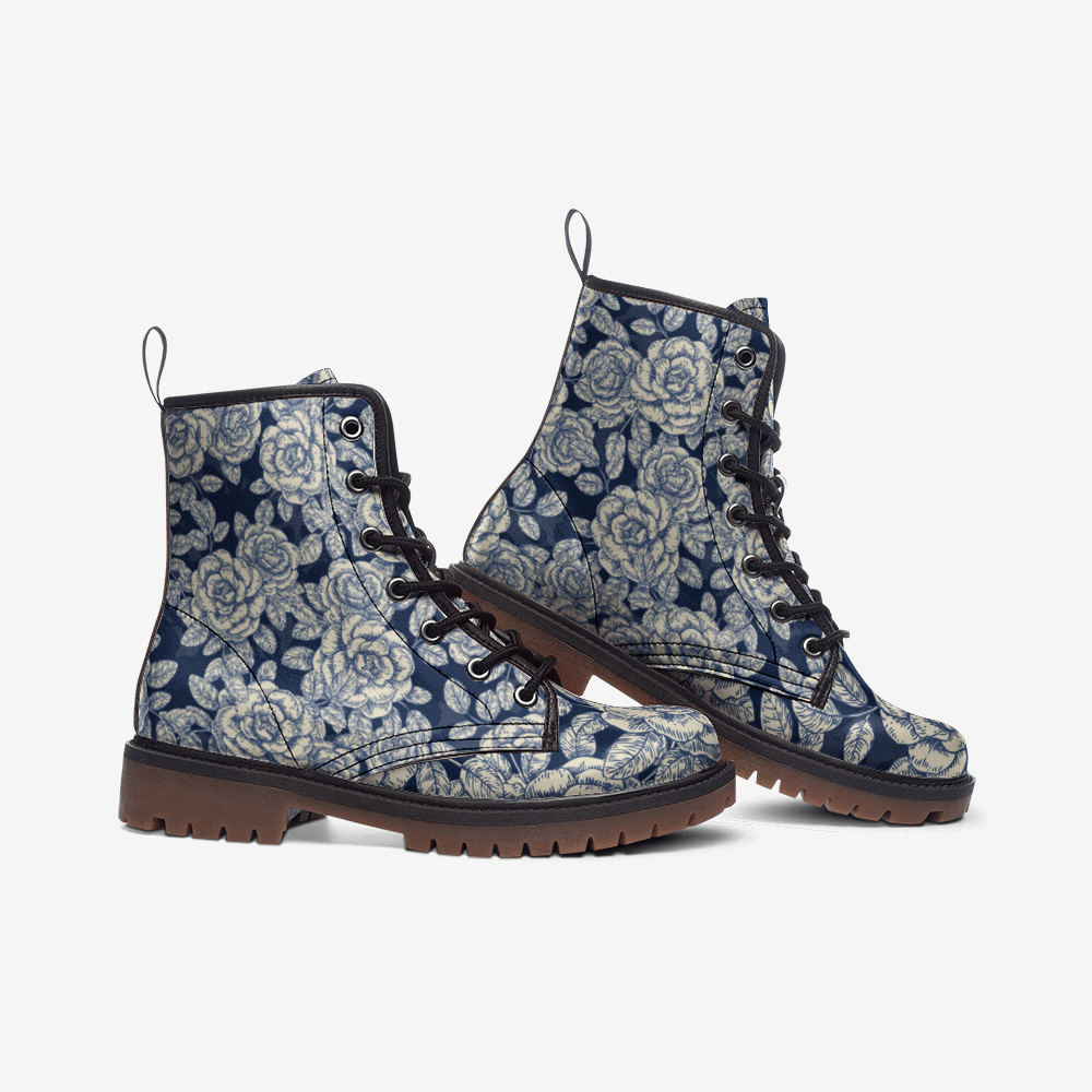 Unisex Boots-Blue Rose - Elementologie