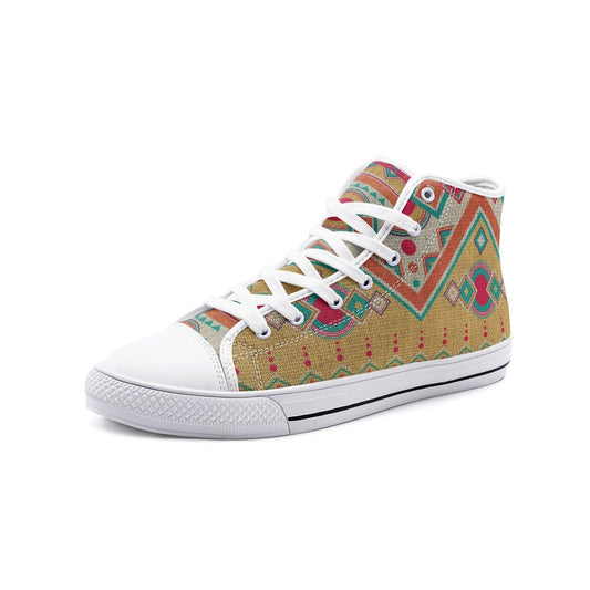 Unisex High Top Canvas Shoes-Southwest - Elementologie