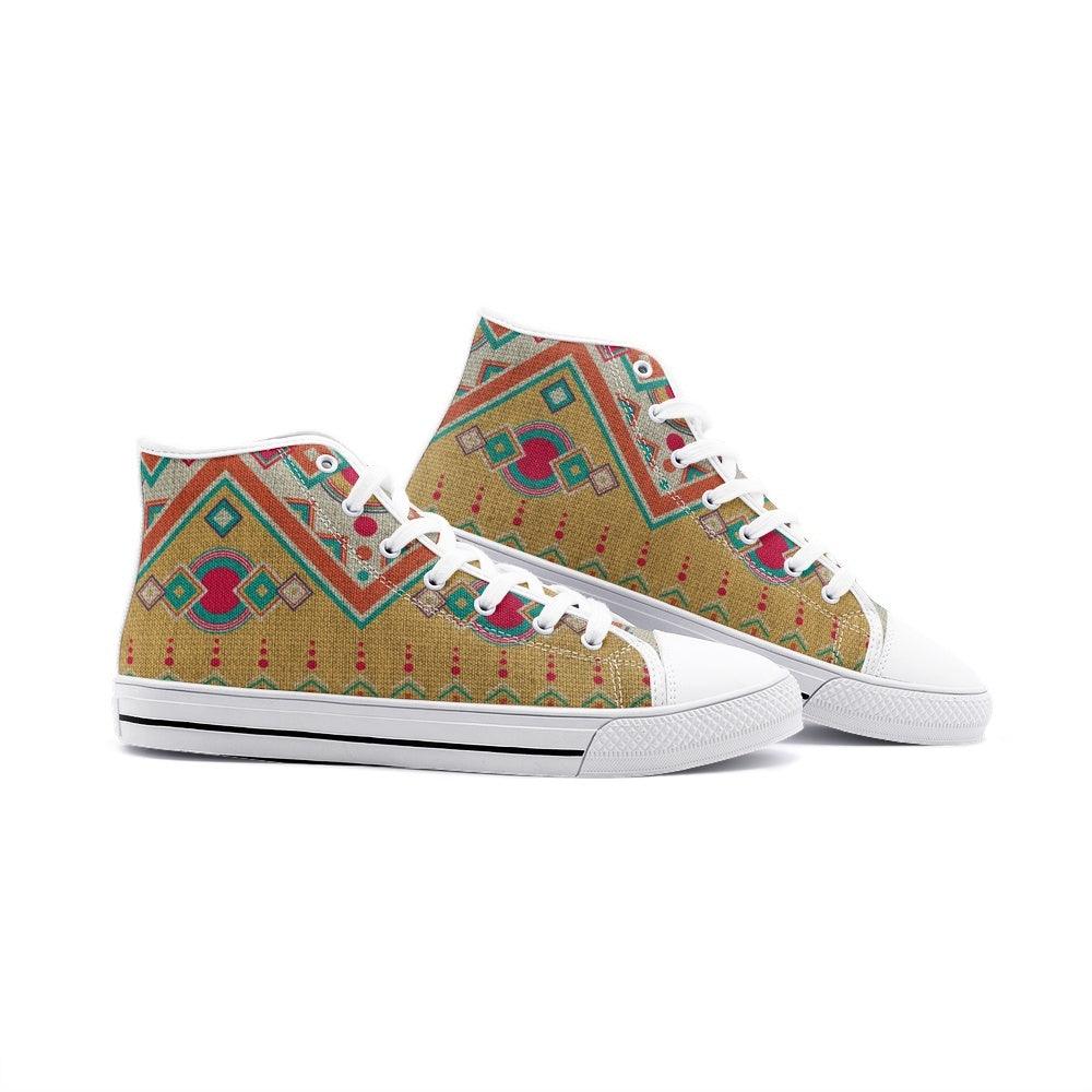 Unisex High Top Canvas Shoes-Southwest - Elementologie