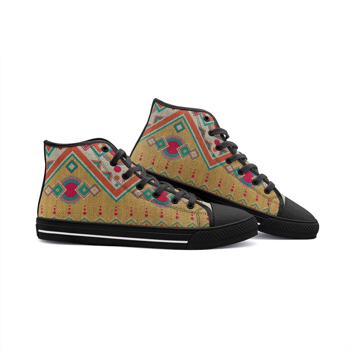 Unisex High Top Canvas Shoes-Southwest - Elementologie