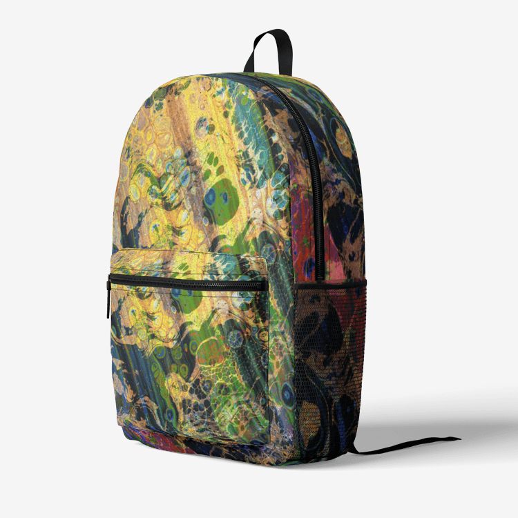 Retro Colorful Print Trendy Backpack - Elementologie