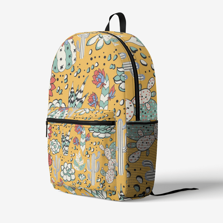 Retro Colorful Print Trendy Backpack - Elementologie