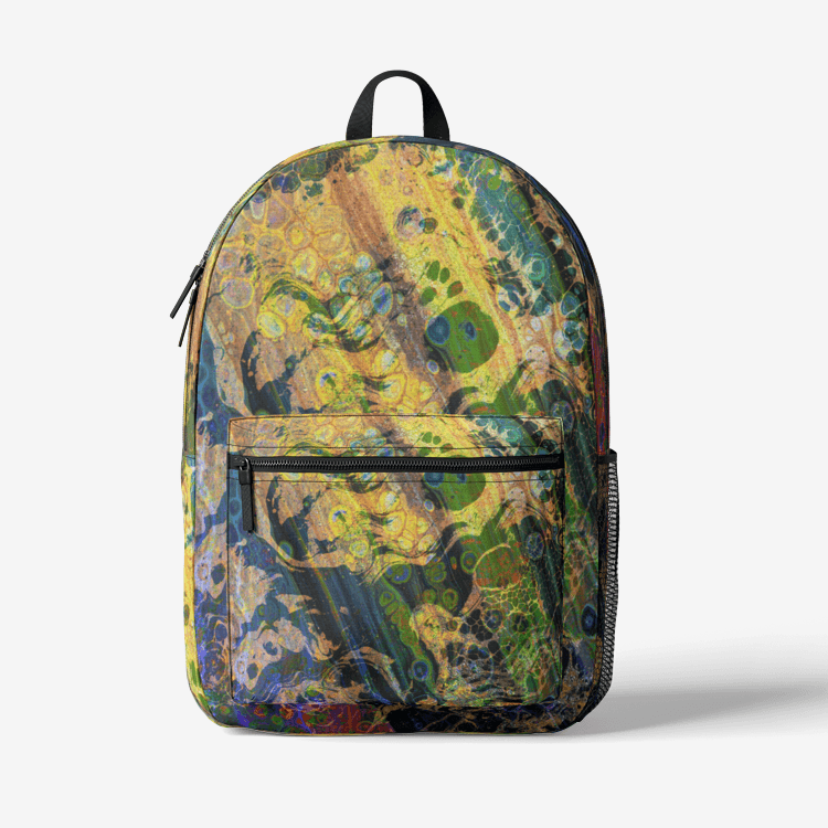 Retro Colorful Print Trendy Backpack - Elementologie