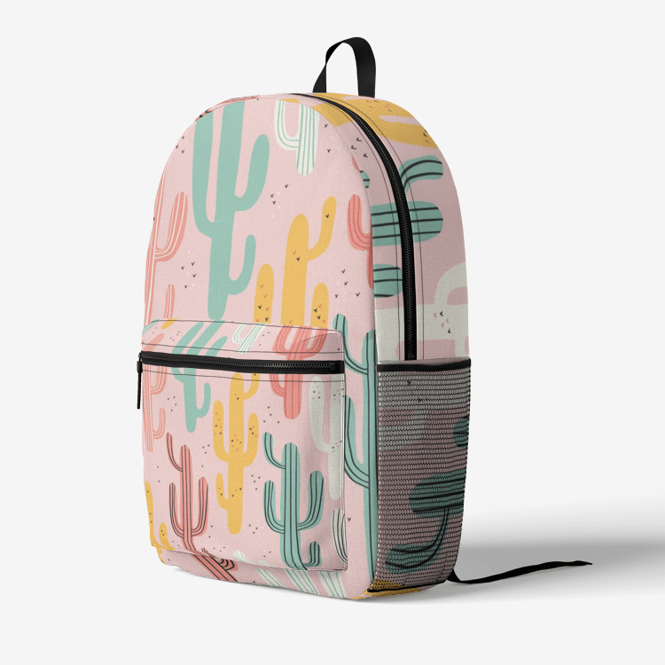 Retro Colorful Print Trendy Backpack - Elementologie