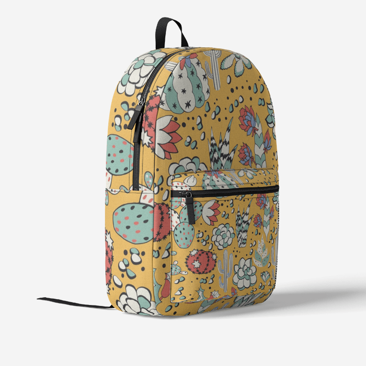 Retro Colorful Print Trendy Backpack - Elementologie