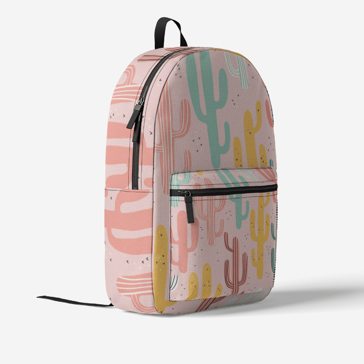 Retro Colorful Print Trendy Backpack - Elementologie