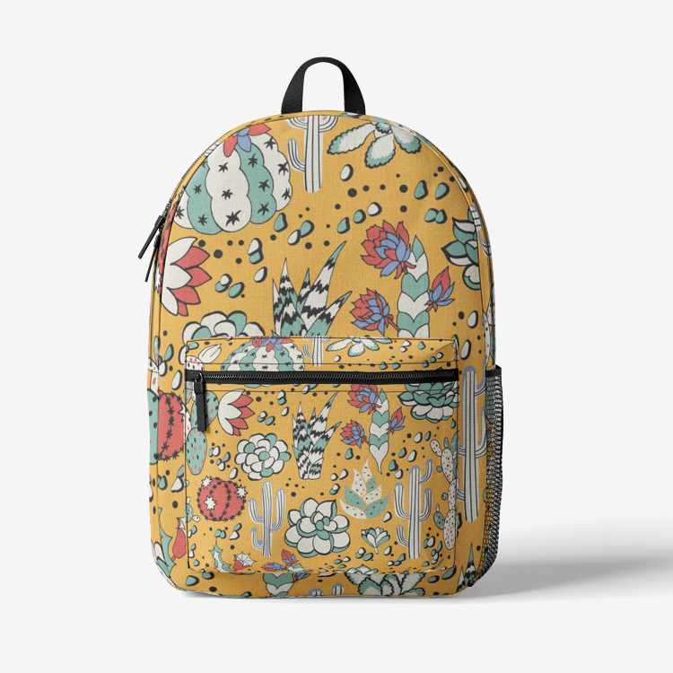 Retro Colorful Print Trendy Backpack - Elementologie