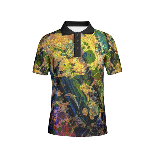 Men's All-Over Print Polo Shirts - Elementologie