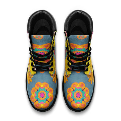 Unisex Boots-Diwali Indian Mandala - Elementologie