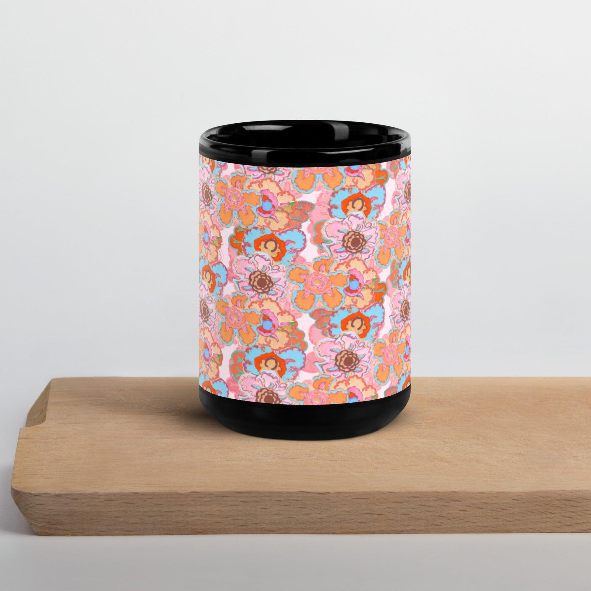 Coffee Mug-Art Deco Floral - Elementologie