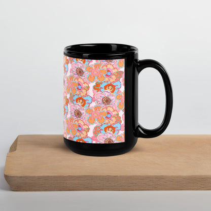 Coffee Mug-Art Deco Floral - Elementologie