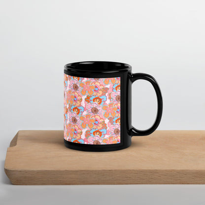 Coffee Mug-Art Deco Floral - Elementologie