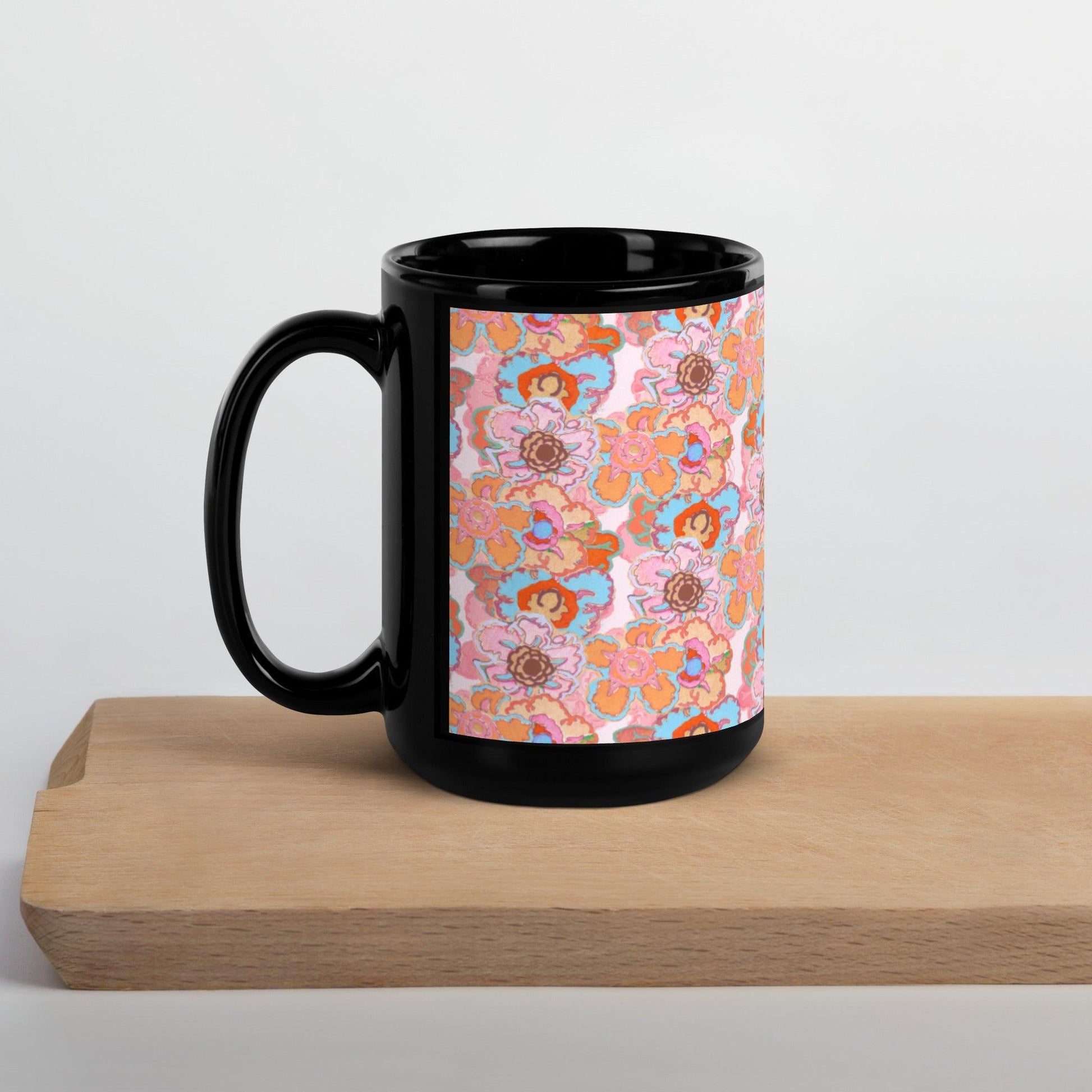 Coffee Mug-Art Deco Floral - Elementologie