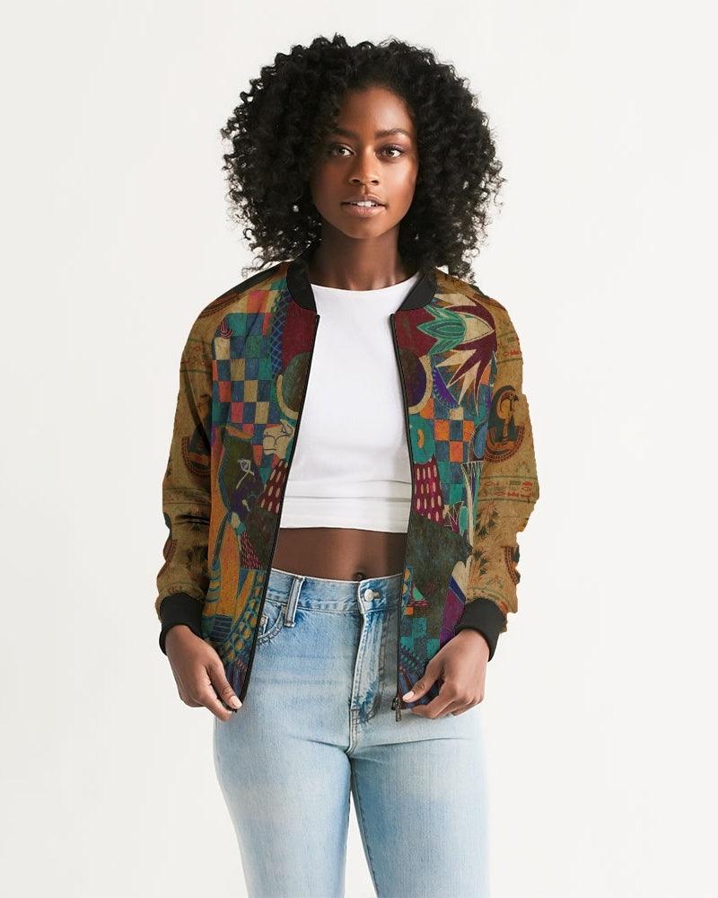 Women's Bomber Jacket-Night on the Nile - Elementologie