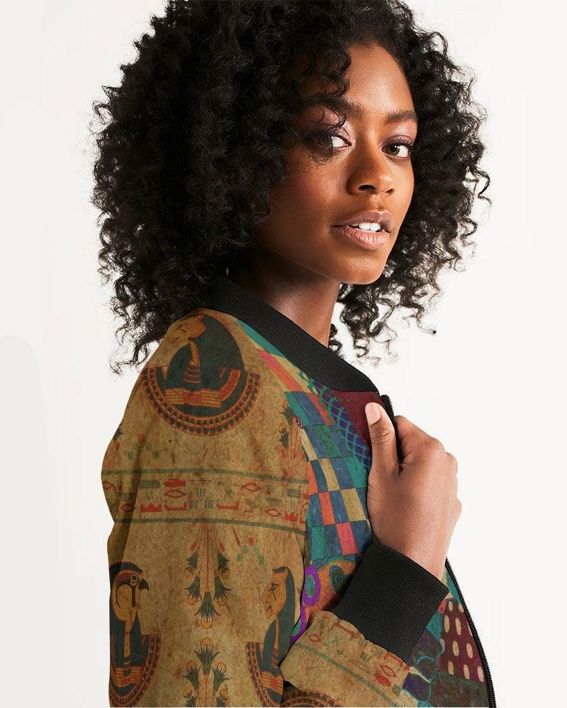 Women's Bomber Jacket-Night on the Nile - Elementologie