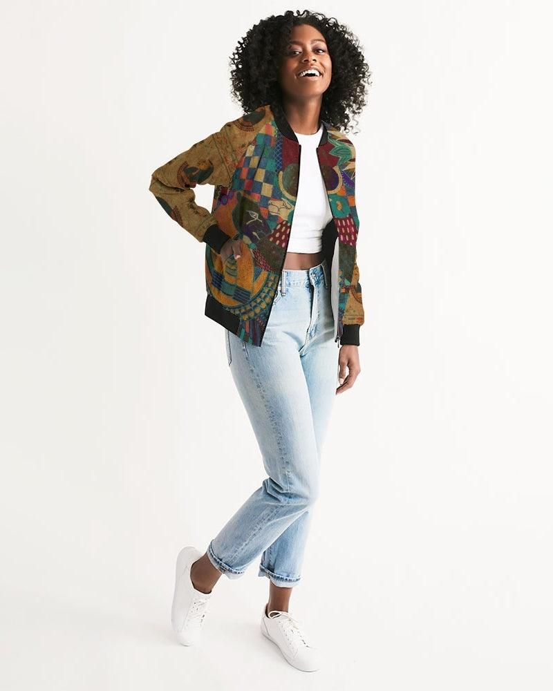 Women's Bomber Jacket-Night on the Nile - Elementologie