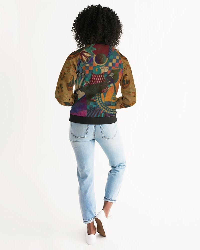 Women's Bomber Jacket-Night on the Nile - Elementologie