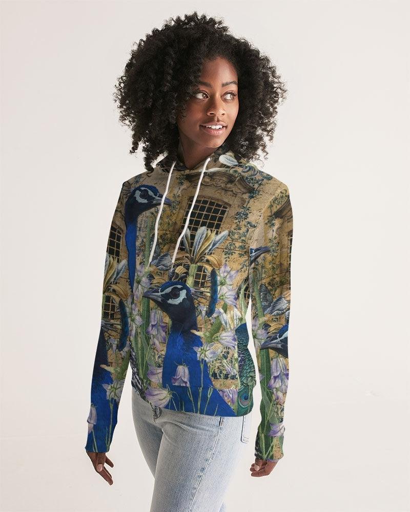 Women's Hoodie-Peacock Garden - Elementologie