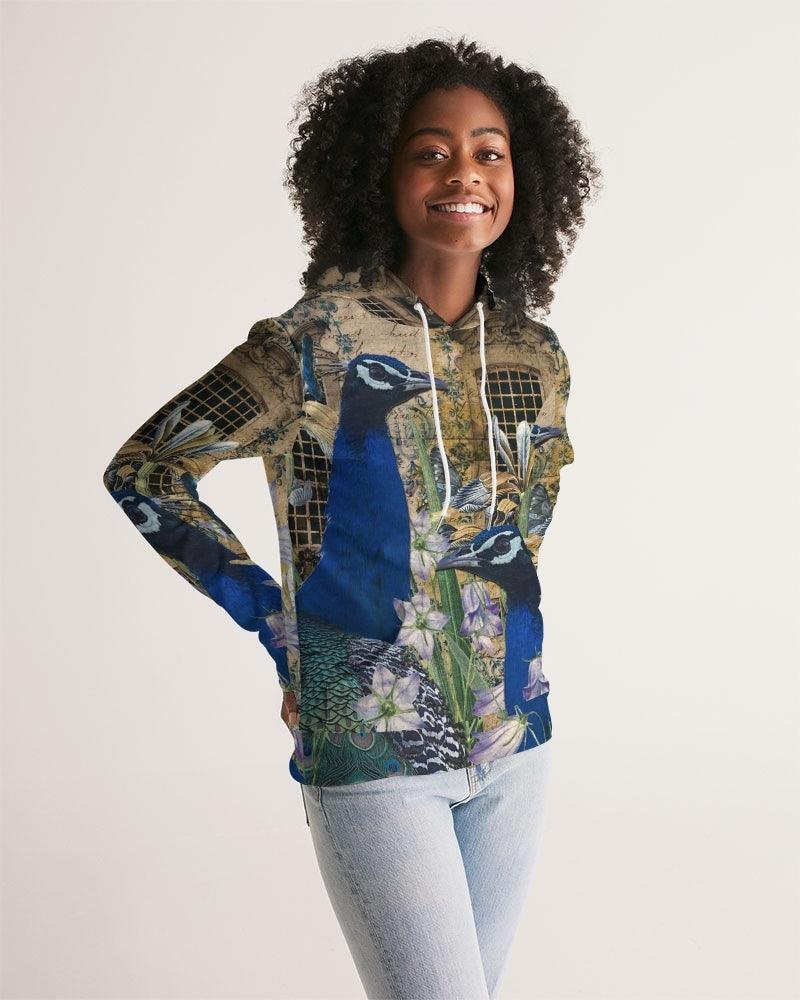 Women's Hoodie-Peacock Garden - Elementologie