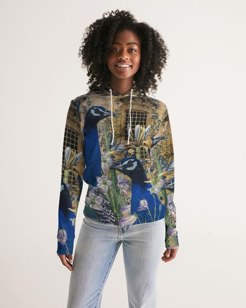 Women's Hoodie-Peacock Garden - Elementologie