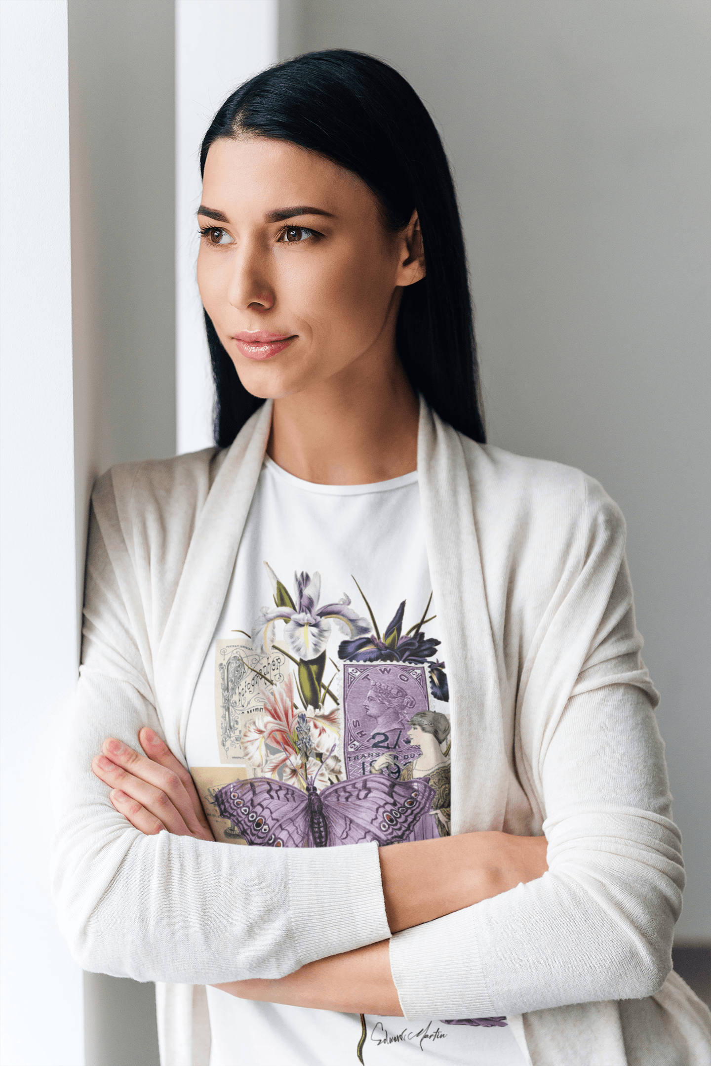 Women's Ultra T-Shirt- Lavender Collage - Elementologie