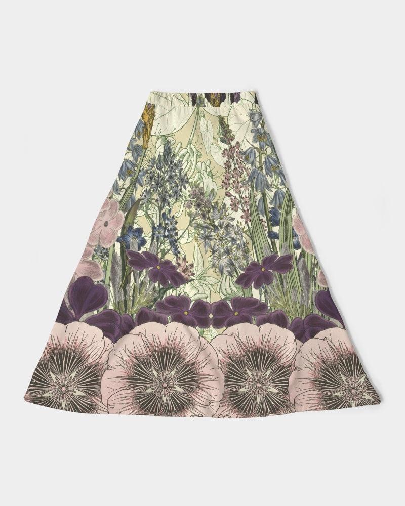 Women's A-Line Midi Skirt-Botanical Garden - Elementologie