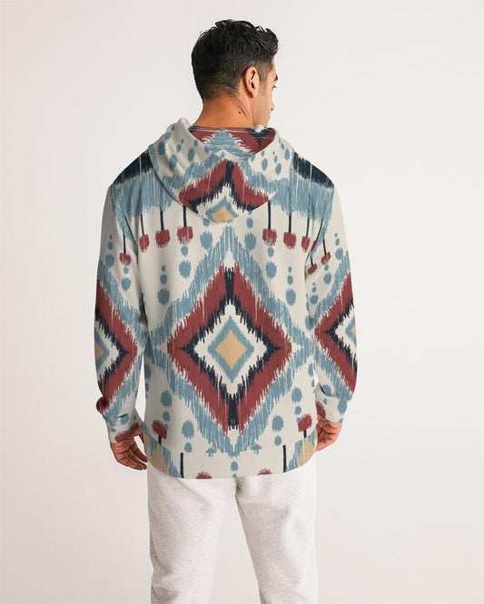 Men's Hoodie-African Ikat Paisley - Elementologie