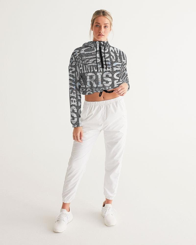 Women's Cropped Windbreaker-Cities - Elementologie