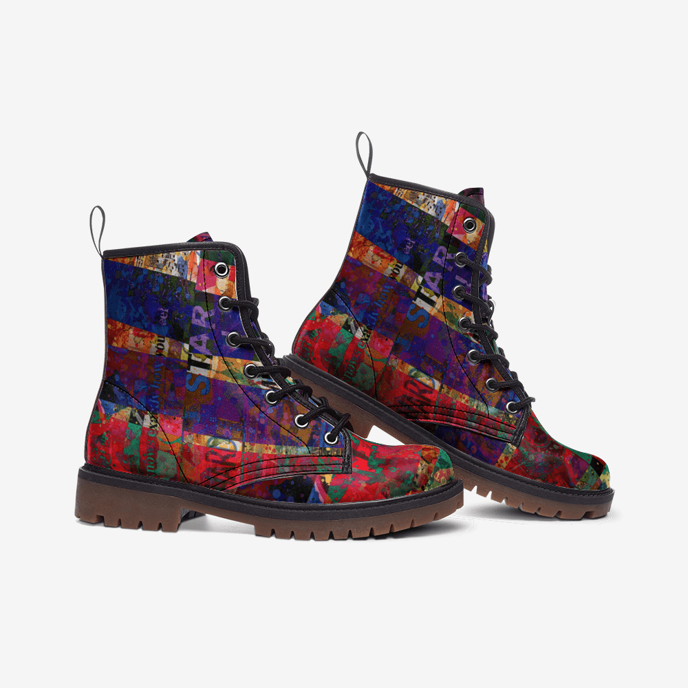 Unisex Boots-Art Collage No.07 - Elementologie