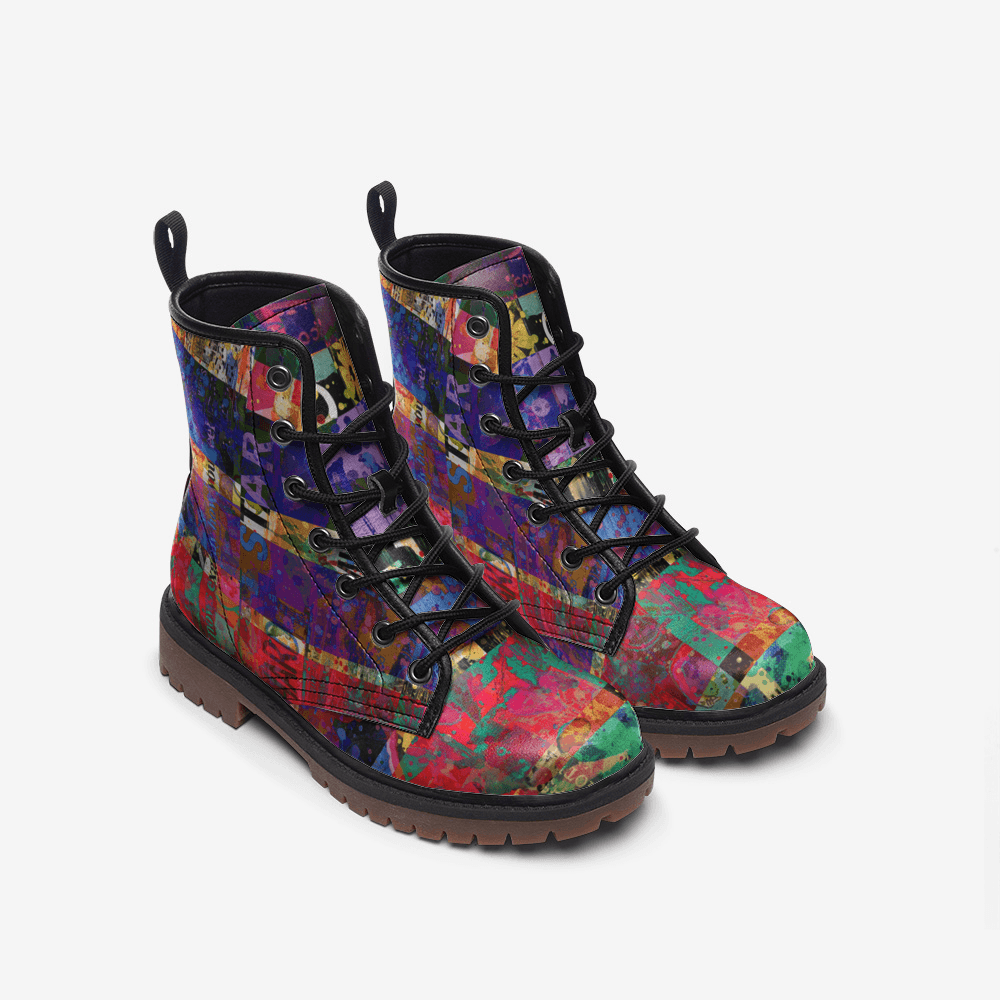 Unisex Boots-Art Collage No.07 - Elementologie