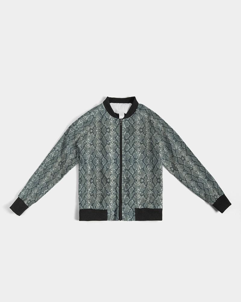 Women's Bomber Jacket-Snakeskin-Exotica - Elementologie