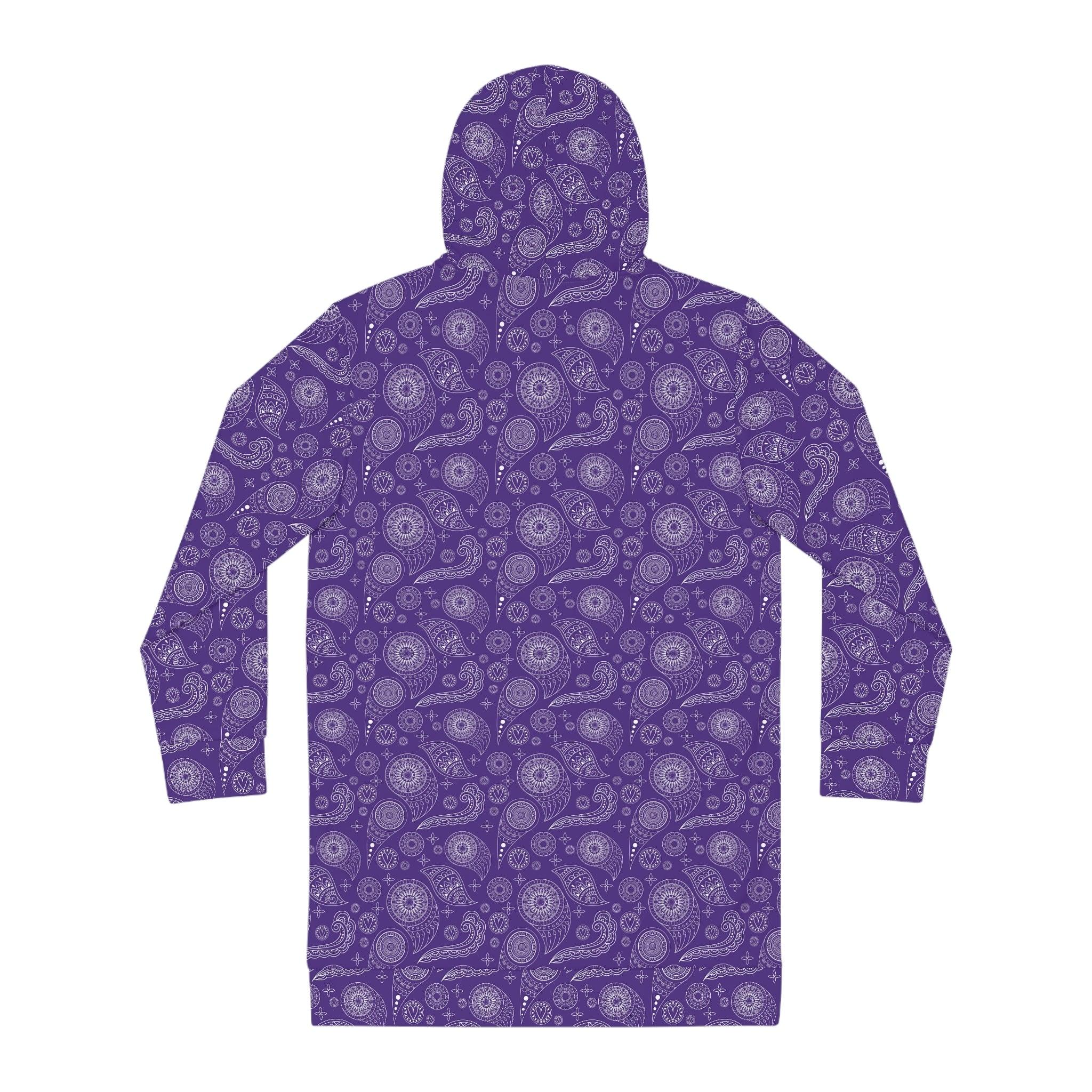 Hoodie Dress-Purple Paisley - Elementologie