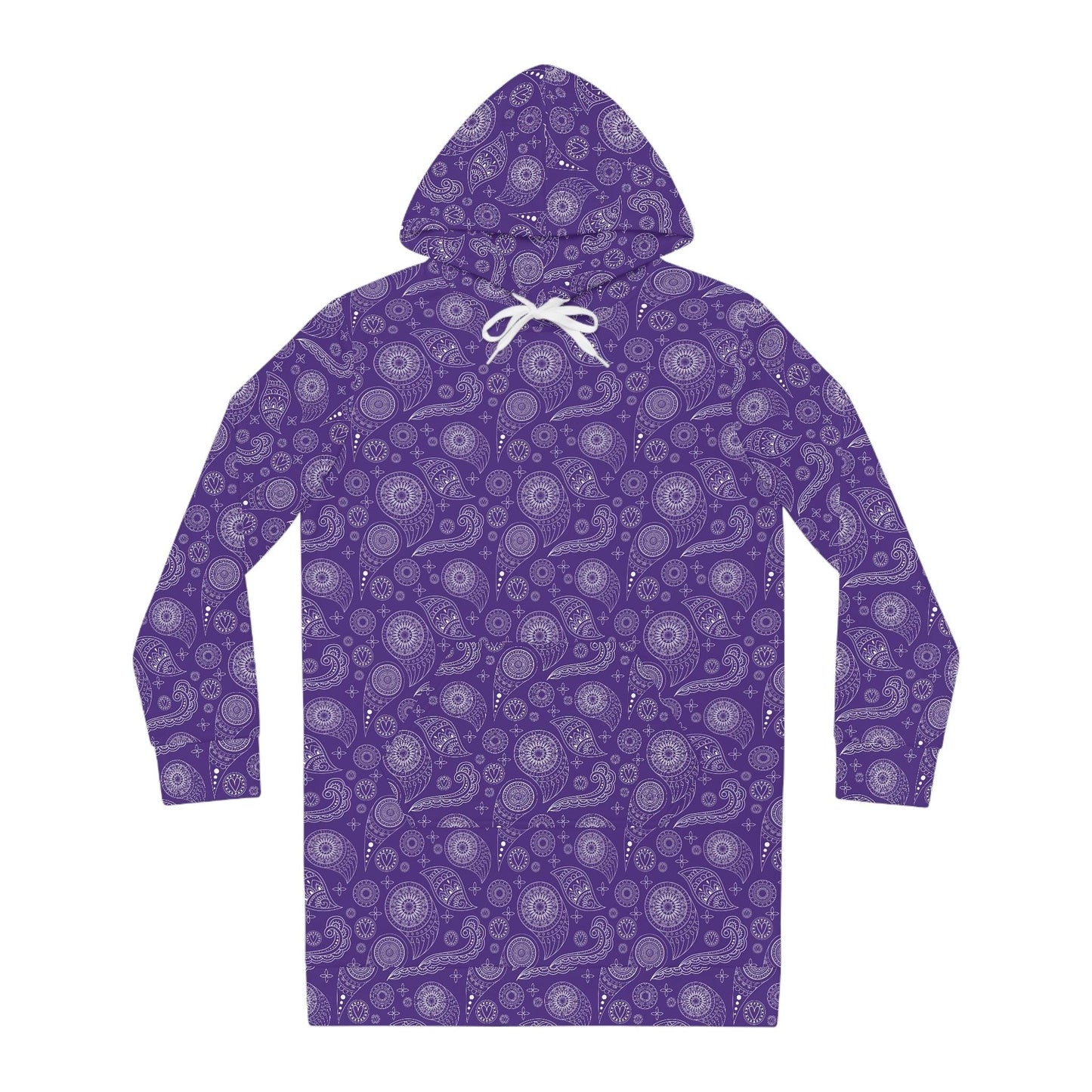 Hoodie Dress-Purple Paisley - Elementologie