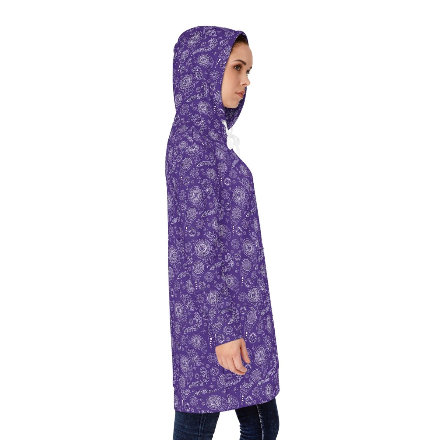 Hoodie Dress-Purple Paisley - Elementologie