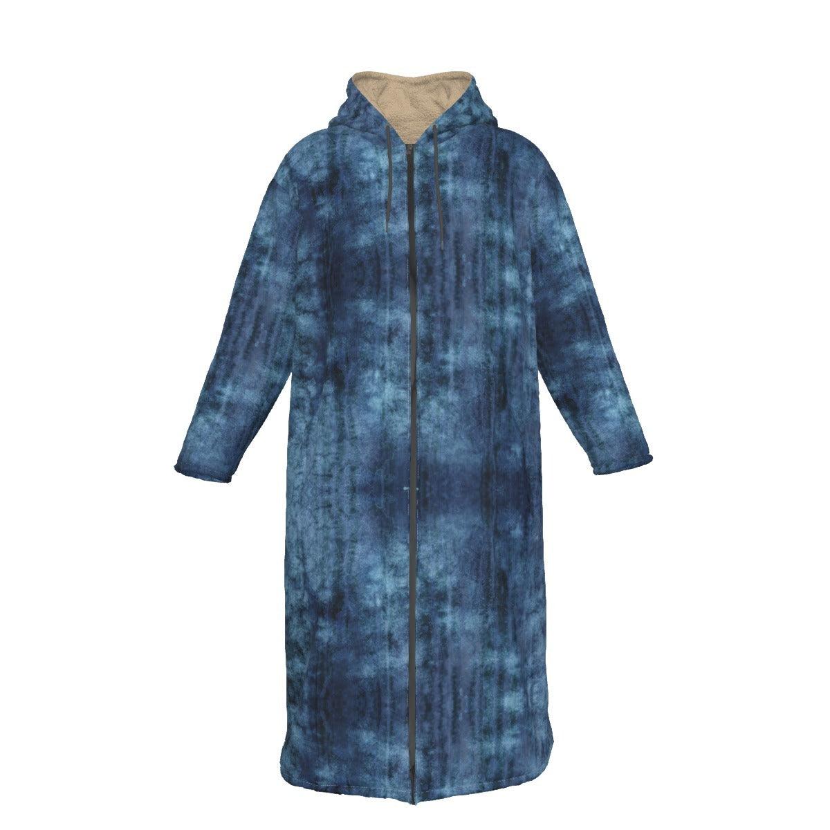 Sherpa Lined Cloak-Winter Blue - Elementologie