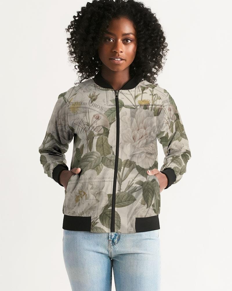 Women's Bomber Jacket-Faded Rose - Elementologie