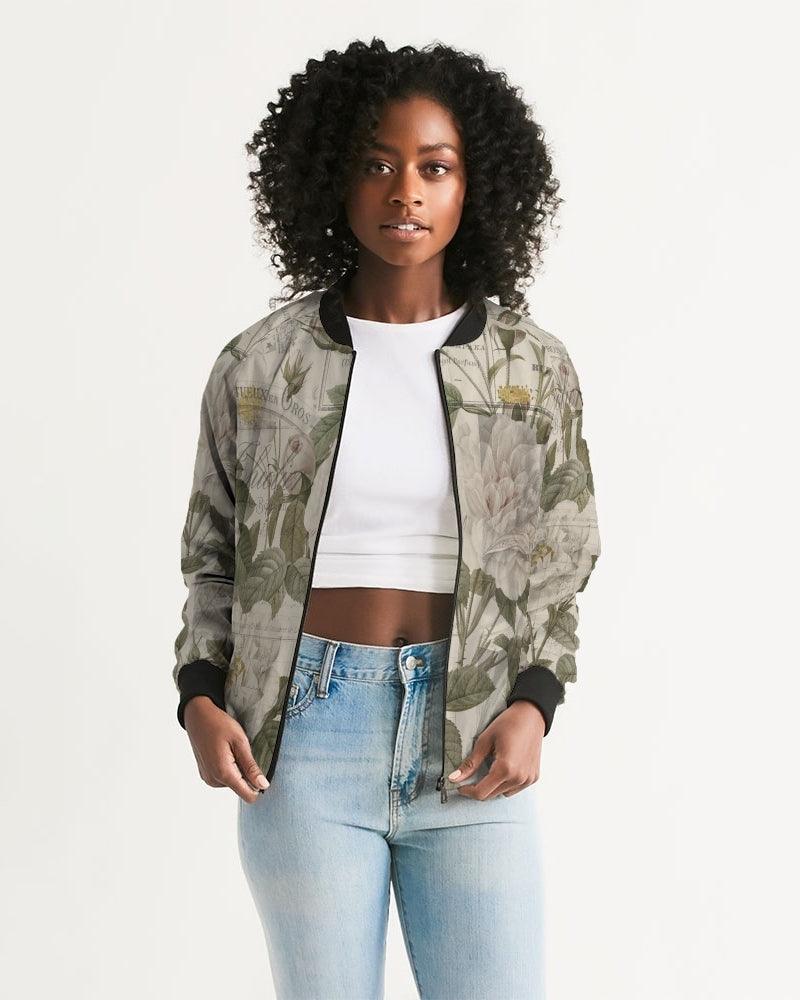 Women's Bomber Jacket-Faded Rose - Elementologie